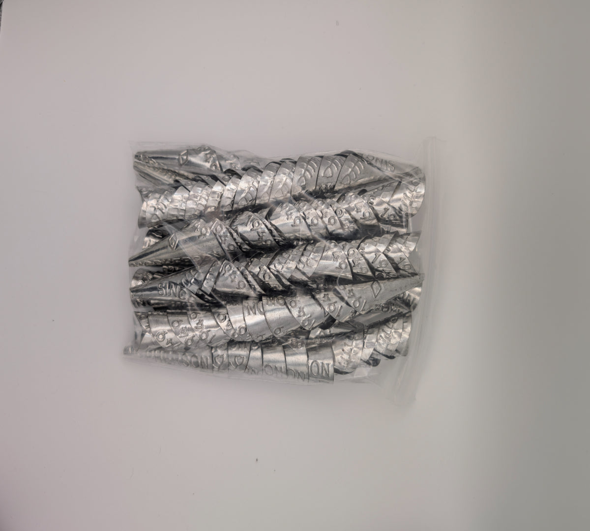 Toddler 1 3/4" - Nickel Rolled Jingle Cones