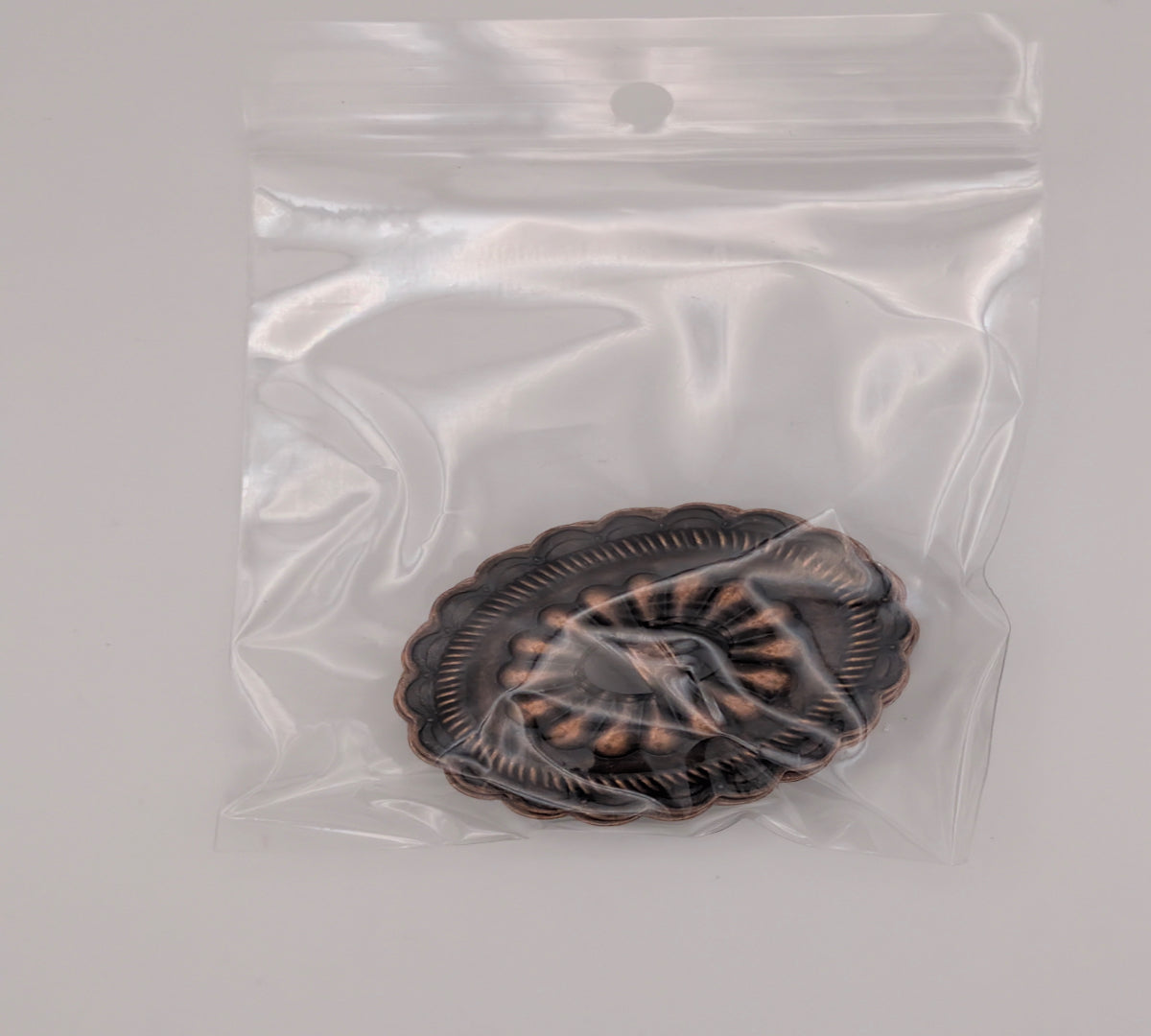 40x50mm Concho Slide Oval Antique Copper