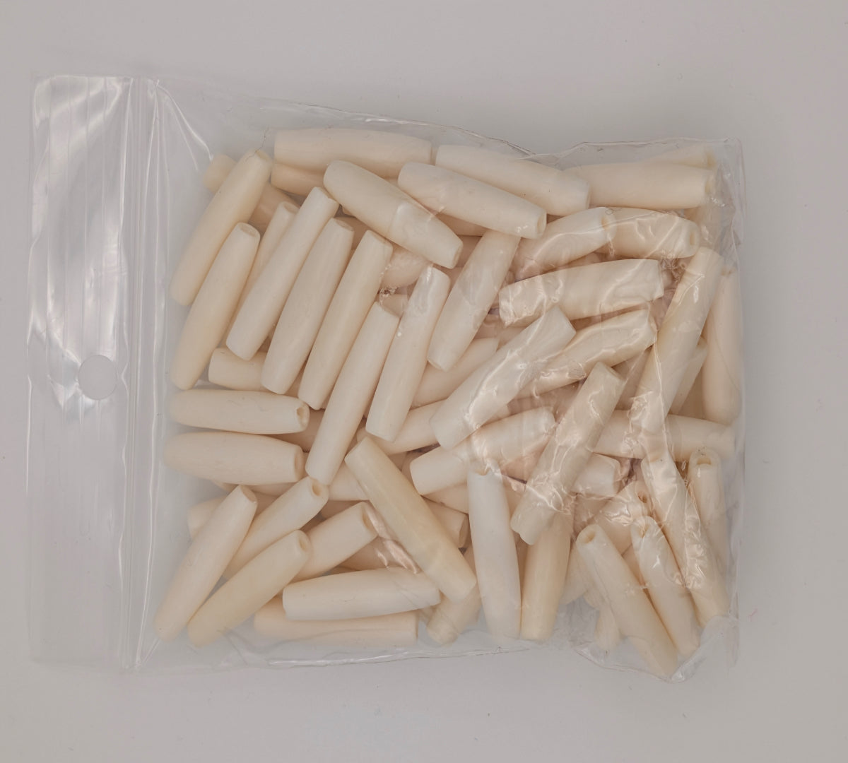 1" White Cow Bone Pipes