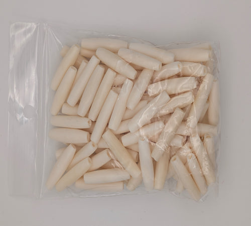1" White Cow Bone Pipes