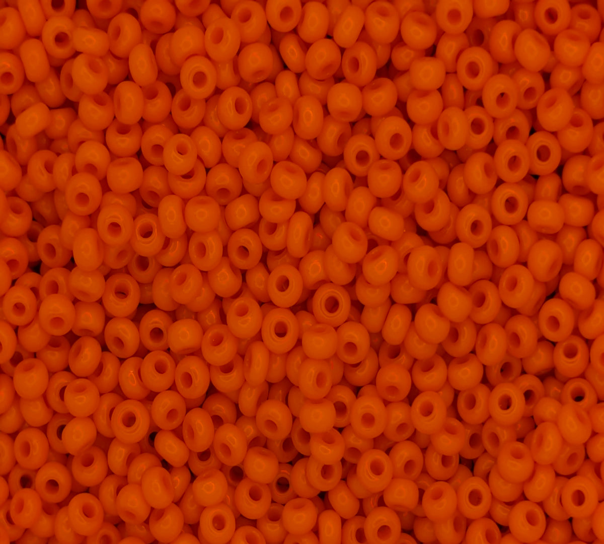 10/0 Czech Seed Bead - Opaque Orange