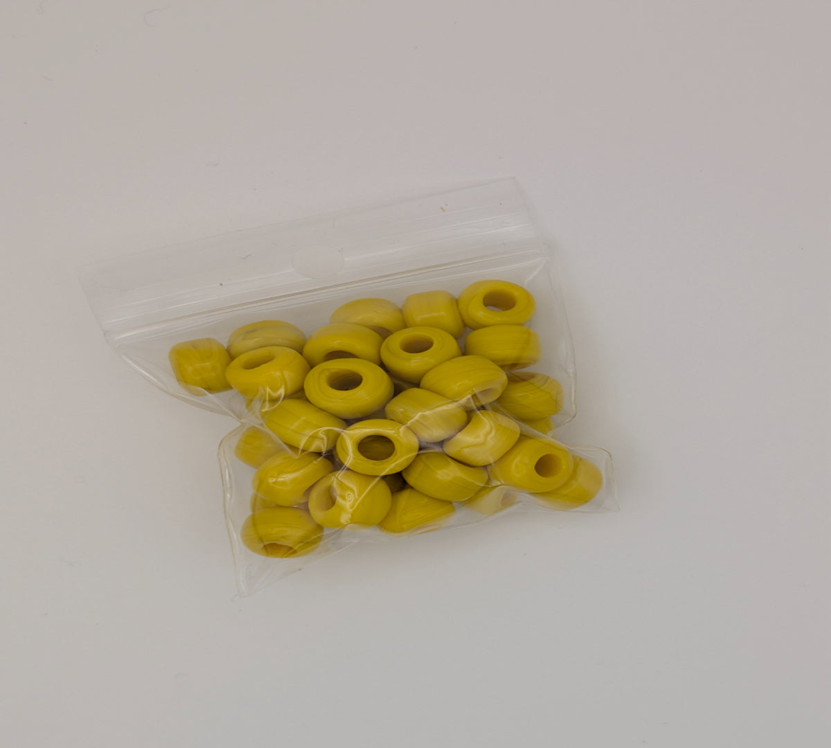 Crow Bead - Opaque Yellow