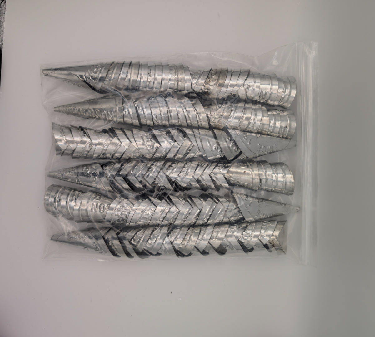 Adult 2 3/4" - Nickel Rolled Jingle Cones